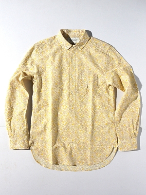Eastlogue BD Collar Pullover Shirt - Yellow Flower