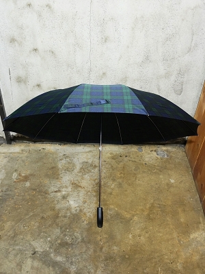 Fox Umbrellas TEL-1 Black Maple Wood Tartan