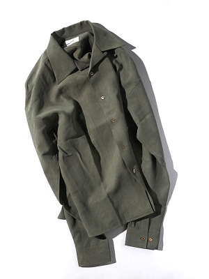 Unitus Open Collared Shirts - Olive