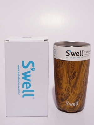 Swell Bottle Tumbler Collection 18oz   - Teak Wood