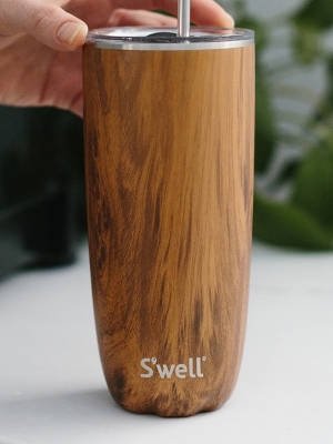 Swell Bottle 24oz Take Wood Tumbler With Straw